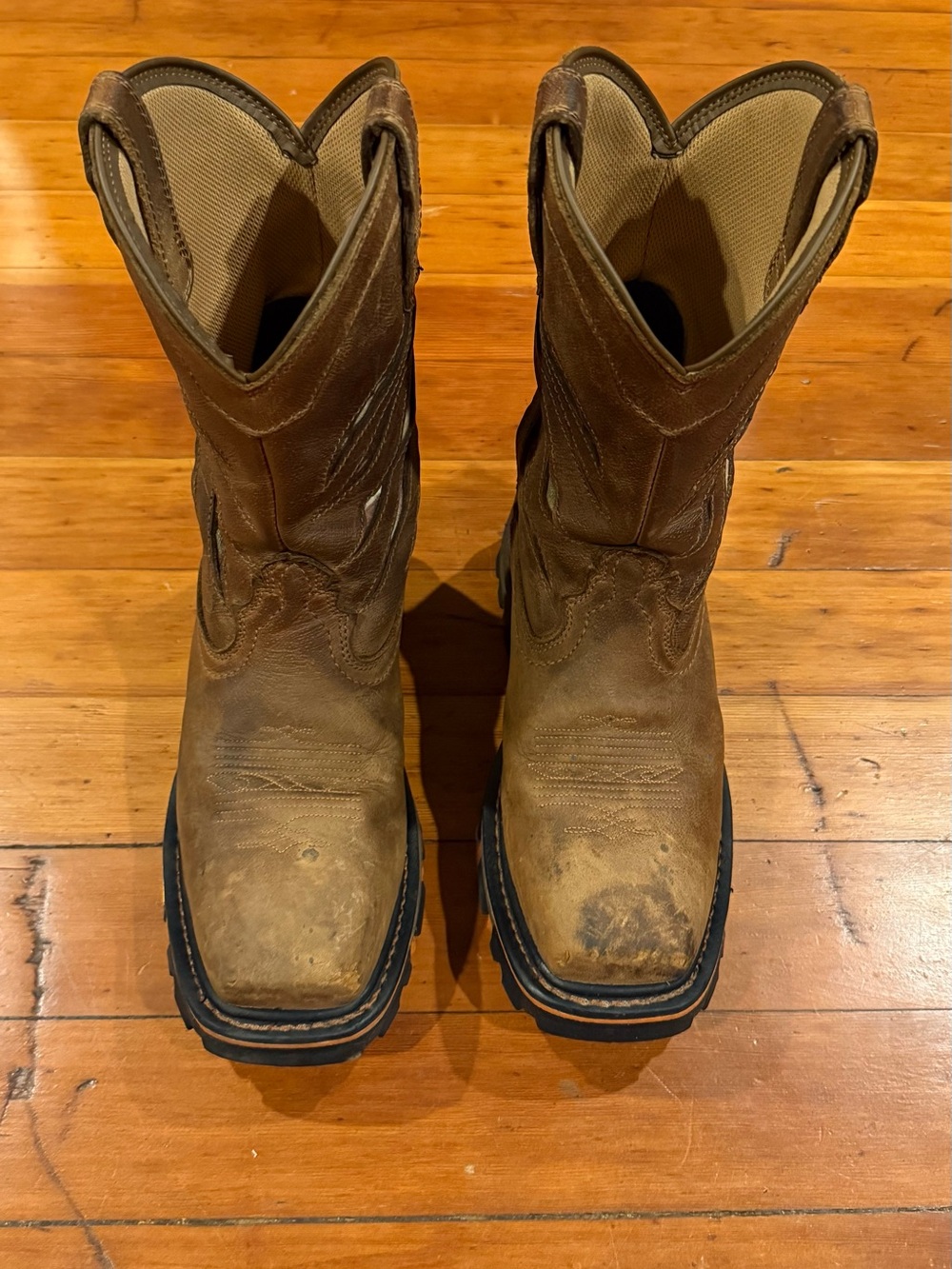 Cody James Flag Western Composite Toe Safety Boot Size 8.5D